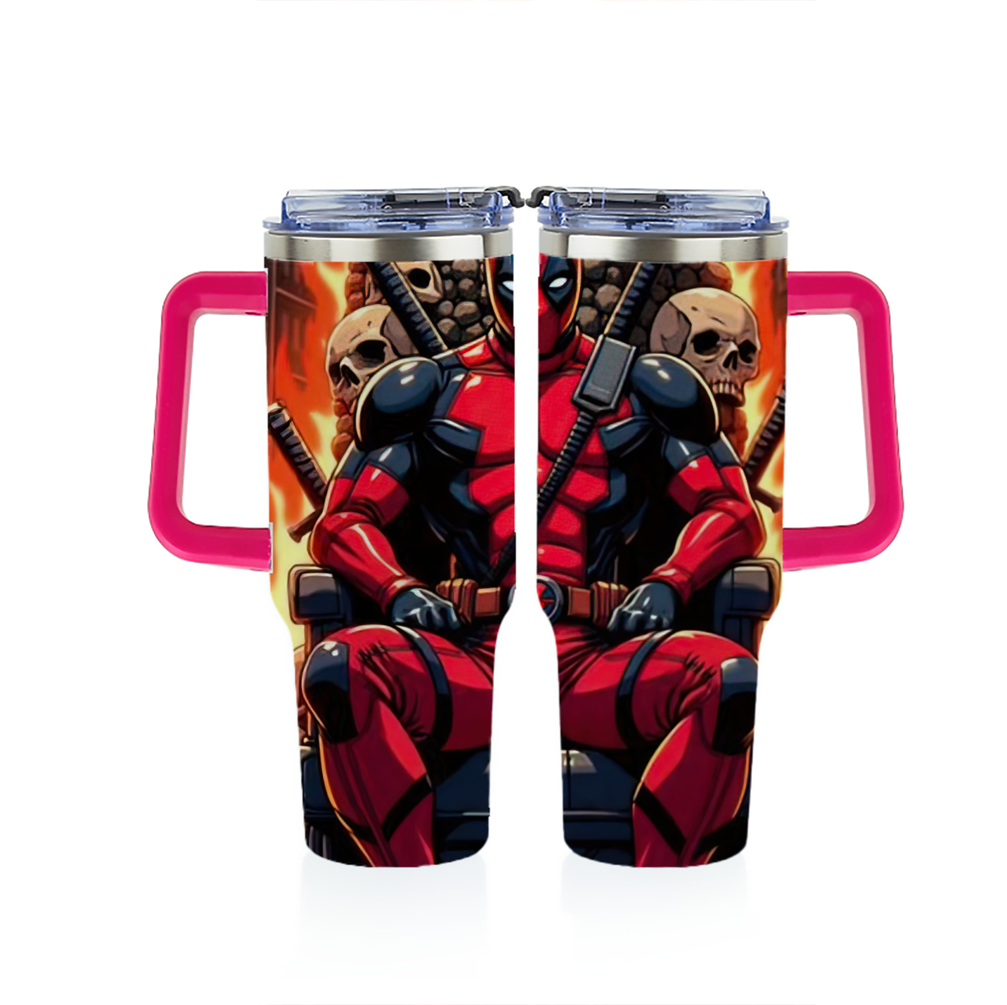 （画像用） Deadpool デッドプール 1200ｍLフルプリント車用タンブラー